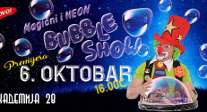 350 din za kartu za dečiji šou "Magični i NEON Bubble SHOW klovna ŠAŠAVKA" na Sceni za decu Akademije 28 na Slaviji! Termin: 06.10. u 16h